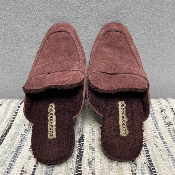 Lucky Brand Womens Suede Slip-On Mules Size 9 - Picture 4 of 7